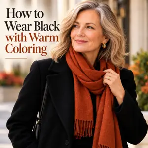 Wear black with Warm coloring