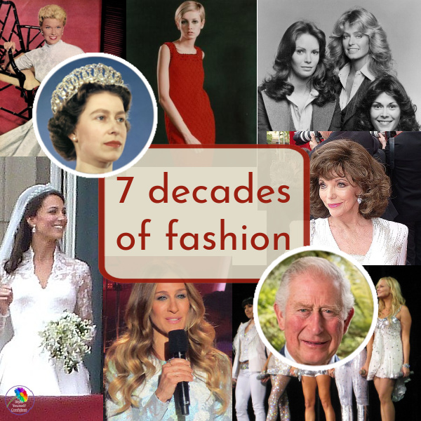 7 decades of fashion #7decadesoffashion #styleicons https://www.style-yourself-confident.com/7-decades-of-fashion.html