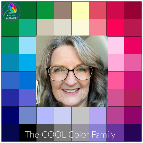 Color Analysis results for Dana #coloranalysis #beforeandaftercoloranalysis #coolcolors https://www.style-yourself-confident.com/color-analysis-results-dana.html