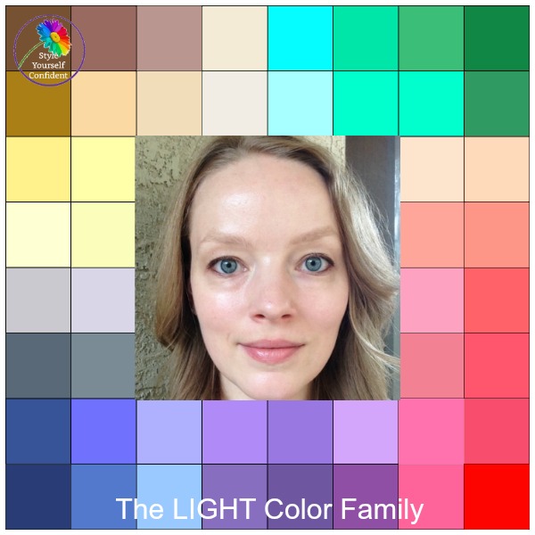 Color Analysis results for Jana #coloranalysisresults #lightcolors #coloranalysistonal https://www.style-yourself-confident.com/color-analysis-results-jana.html