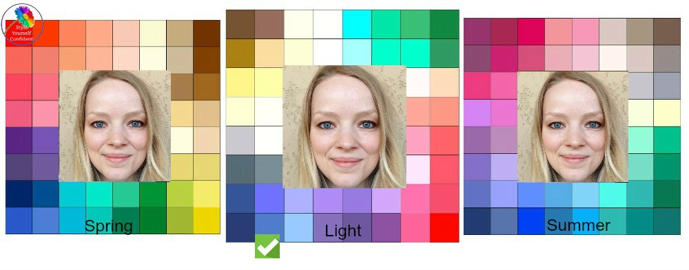 Color Analysis results for Jana #coloranalysisresults #lightcolors #coloranalysistonal https://www.style-yourself-confident.com/color-analysis-results-jana.html