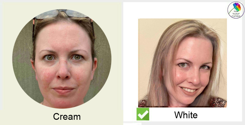 Color Analysis results Jessica #coloranalysisresults #beforeandaftercoloranalysis https://www.style-yourself-confident.com/color-analysis-results-jessica.html