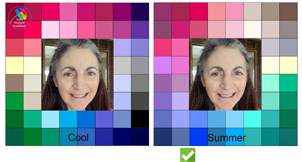 Color Analysis results Julie #coloranalysisresults #coloranalysissummerhttps://www.style-yourself-confident.com/color-analysis-results-julie.html