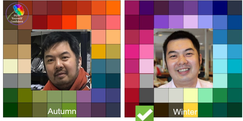 Color Analysis results Mark #menscoloranalysisresults #colorformen https://www.style-yourself-confident.com/color-analysis-results-mark.html