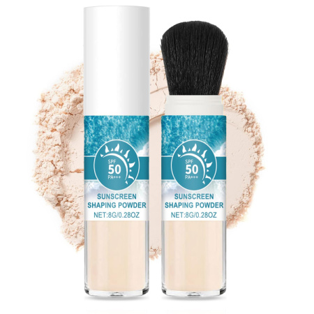 Sunscreen with makeup powder