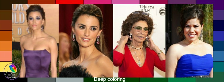 DEEP tonal coloring #deepcoloring #deeptonalcoloring #deepcolors https://www.style-yourself-confident.com/deep-tonal-coloring.html