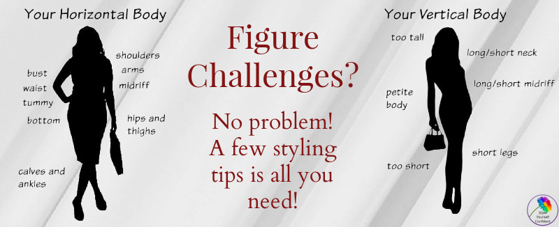Figure challenges? no probs just a few styling tips #figurechallenges https://www.style-yourself-confident.com/figure-challenges.html