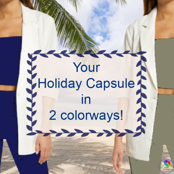 Holiday wardrobes - Packing ideas for a stress-free getaway #holidaywardrobes #vacationwardrobe https://www.style-yourself-confident.com/holiday-wardrobes.html