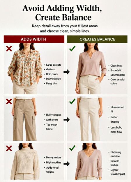 Horizontal Body styling tips #horizontalbody #horizontalstylingtips https://www.style-yourself-confident.com/horizontal-body.html
