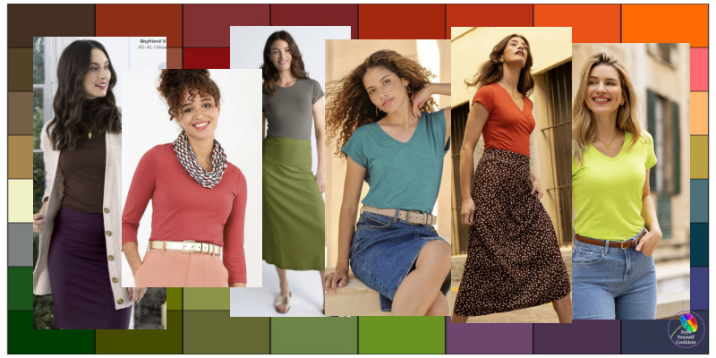 Seasonal color analysis Autumn #Autumn season  #Autumn colors #color analysis https://www.style-yourself-confident.com/seasonal-color-analysis-autumn.html