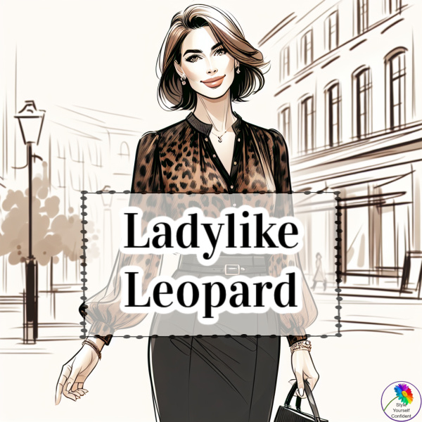 Ladylike Leopard - still foxy but somewhat tamed!  #leopardprint #ladylikeleopard #leopardforfall https://www.style-yourself-confident.com/ladylike-leopard.html