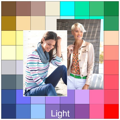 Light tonal coloring #coloranalysis #lightcontrast #lightcolors https://www.style-yourself-confident.com/light-tonal-coloring.html