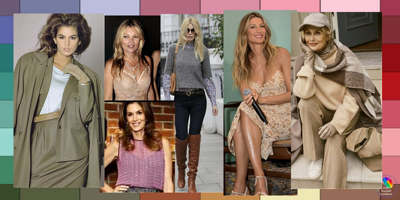 The MUTED color family #color analysis #Muted color family #Meryl Streep https://www.style-yourself-confident.com/color-analysis-muted.html