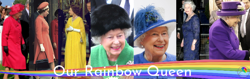 Our Rainbow Queen #rainbowqueen #platinumjubilee #queenelizabethII https://www.style-yourself-confident.com/rainbow-queen.html
