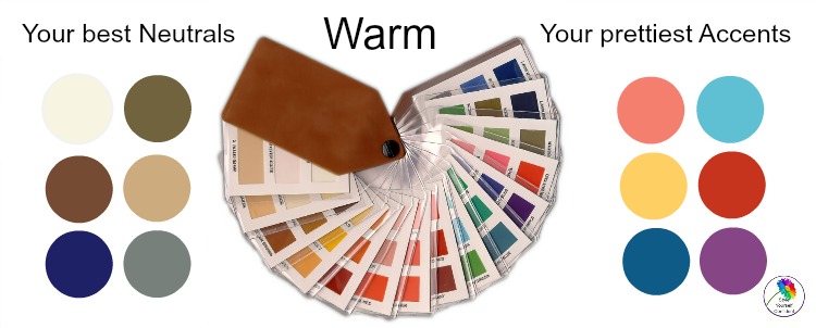 Warm tonal coloring #warmcolors #warmskin  #coloranalysis https://www.style-yourself-confident.com/warm-tonal-coloring.html