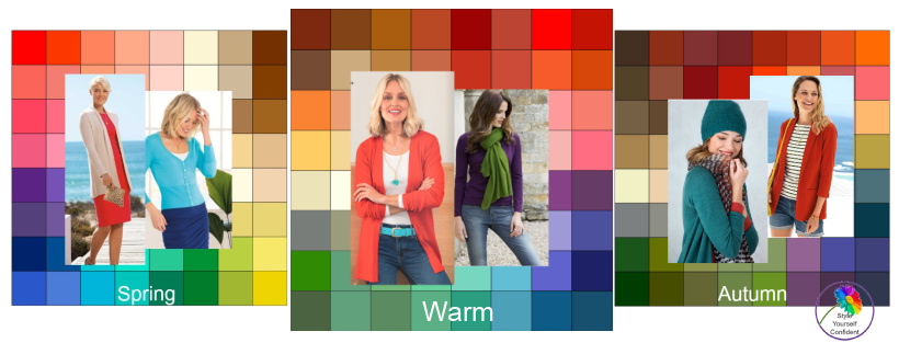 Warm Spring - you may be diluting your color palette #warm spring #color analysis  https://www.style-yourself-confident.com/warm-spring.html