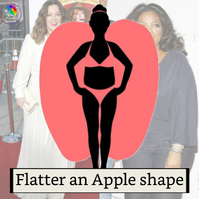 A curvy apple body shape