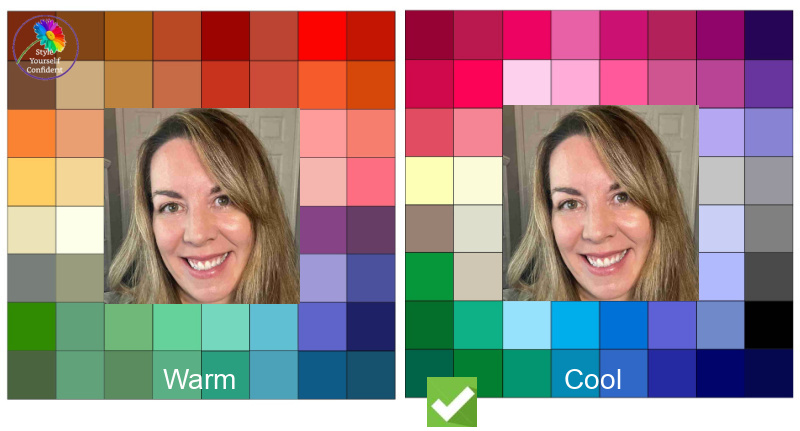Color Analysis results for Sarah #coloranalysis #colorresults #seasonalcoloranalysis https://www.style-yourself-confident.com/color-analysis-results-sarah.html
