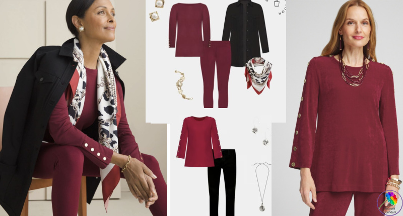 How to wear Burgundy 30 ways #wearburgundy https://www.style-yourself-confident.com/how-to-wear-burgundy.html