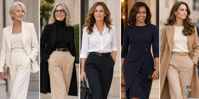 Celebrity inspiration for the Classic style personality #classicstylepersonality https://www.style-yourself-confident.com/classic-style-personality.html