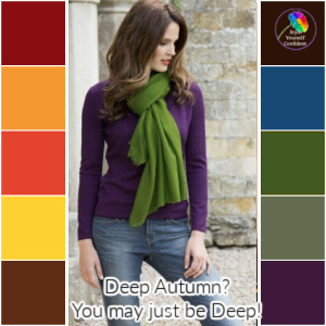 Don't dilute the Autumn palette - it's always DEEP, always SOFT and always WARM.  #autumn coloring #color analysis https://www.style-yourself-confident.com/12-season-color-analysis.html