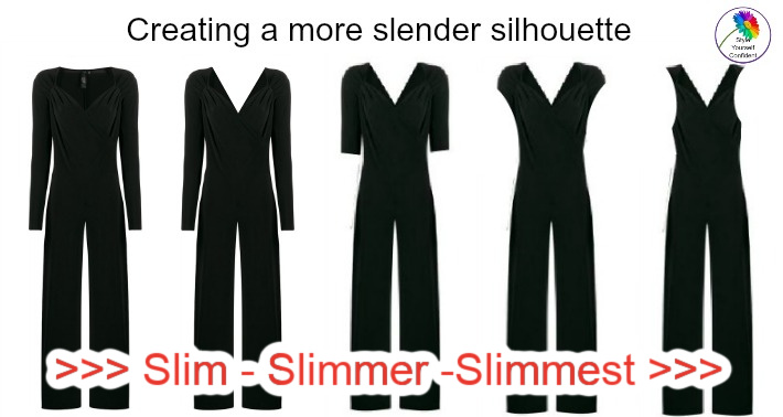 10 ways to look slimmer #lookslimmer #dresstolookslim https://www.style-yourself-confident.com/10-ways-to-look-slimmer.html