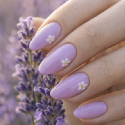 Elegantspringnailsdustylilac
