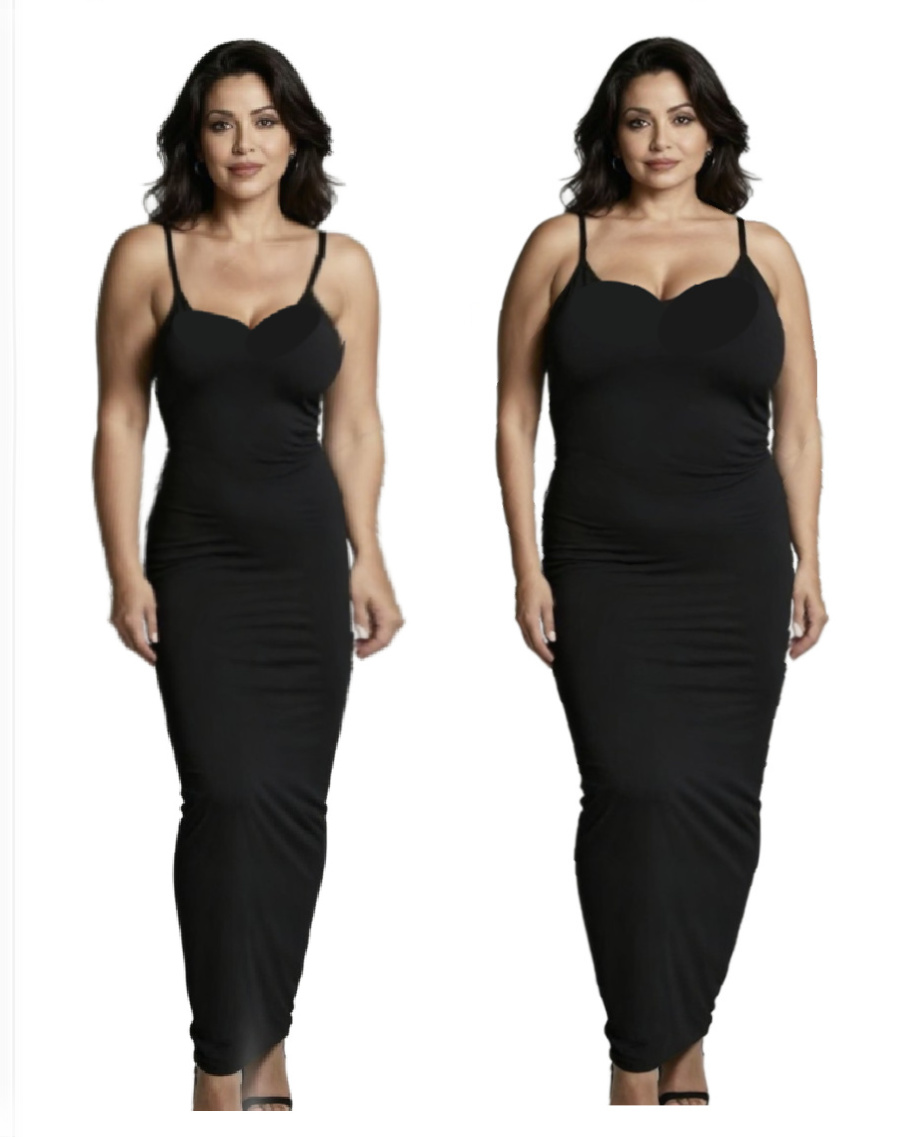 Womens bodies can be the same shape whatever the size   #shapenotsize #howhipshapeaffectsbodytype #yourbodyframe https://www.style-yourself-confident.com/how-hip-shape-affects-your-body-type.html
