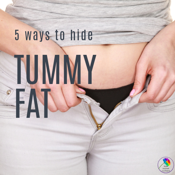 How To Hide Tummy Fat, Hide Belly fat with High Waist Pants / Jeans