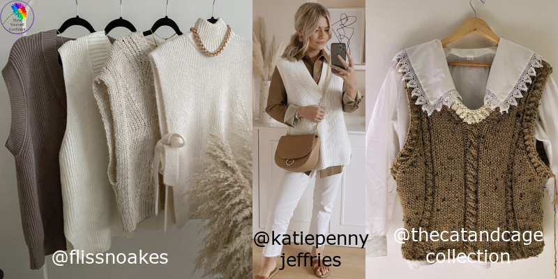 Knitted Vests for Fall #knittedvests #knittedvestsforFall https://www.style-yourself-confident.com/knitted-vests-for-fall.html