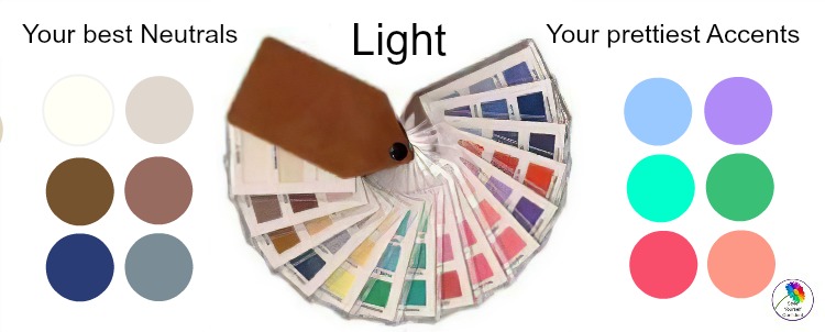 Light tonal coloring #coloranalysis #lightcontrast #lightcolors https://www.style-yourself-confident.com/light-tonal-coloring.html