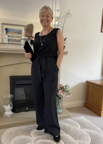 Linen pants date night