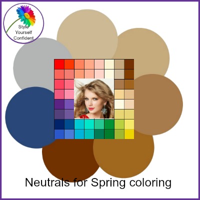Neutrals for Spring coloring #neutrals for Spring #color analysis Spring https://www.style-yourself-confident.com/neutrals-for-spring-coloring.html