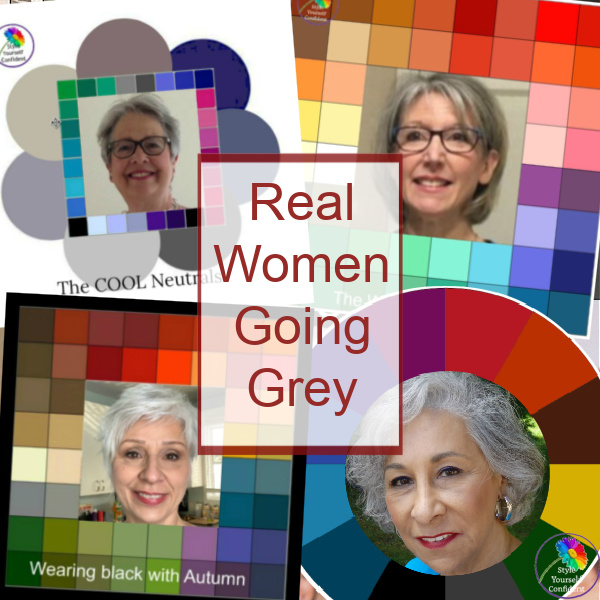 Real women share going grey photos #realwomengoinggrey #goinggrey https://www.style-yourself-confident.com/real-women-going-grey.html