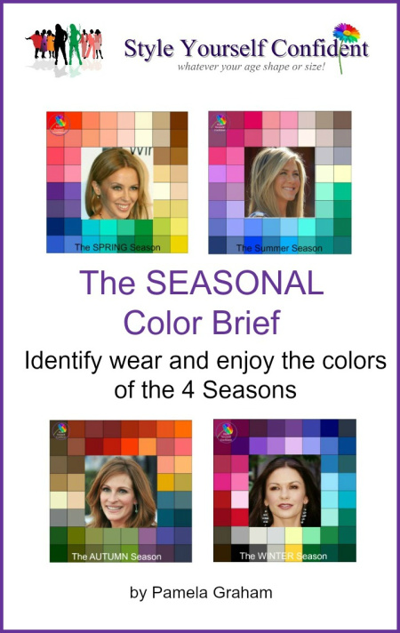 Seasonal Color Palette Card with 30 Colors for Cool Summer