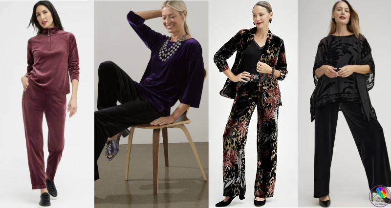Velvet pants for Christmas - all you need! #velvetpants https://www.style-yourself-confident.com/velvet-pants-for-Christmas.html