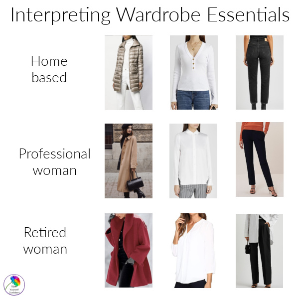 What are your Wardrobe Essentials? #wardrobeessentials #capsulewardrobe https://www.style-yourself-confident.com/wardrobe-essentials.html