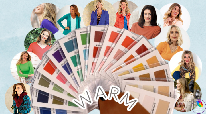 Color Analysis Warm #coloranalysiswarm #warmcolors #warmcolorfamily https://www.style-yourself-confident.com/color-analysis-warm.html