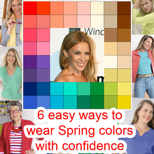 6 easy ways to wear Spring colors with confidence #springcolors #springseason #coloranalysis https://www.style-yourself-confident.com/wear-spring-colors.html
