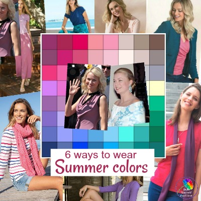 How to wear Summer colors #summercolors #summercoloranalysis https://www.style-yourself-confident.com/wear-summer-colors.html