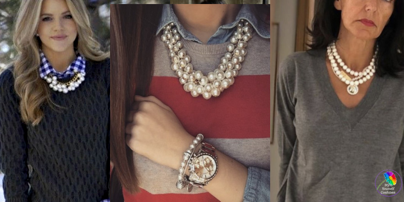 How to wear pearls casually #wearpearls #casualpearls https://www.style-yourself-confident.com/wear-pearls-casually.html